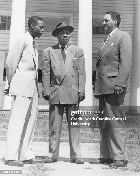 Lawyers Harold Epps, Conrad Pearson and Thurgood Marshall. The first test of the legality of denying Blacks to state supported colleges and...