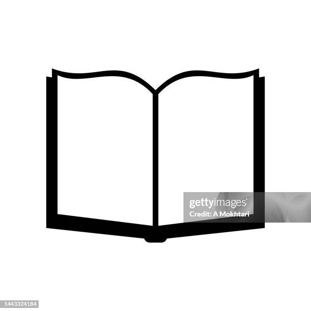 open book icon. - school diary stock illustrations
