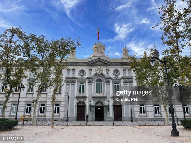tribunal superior de justicia de españa - justicia madrid fotografías e imágenes de stock