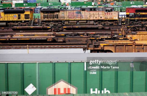 Union Pacific Container Union Pacific Intermodal Terminal Photos and Premium High Res Pictures ...