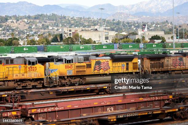 Union Pacific Container Intermodal Yard Photos and Premium High Res Pictures - Getty Images