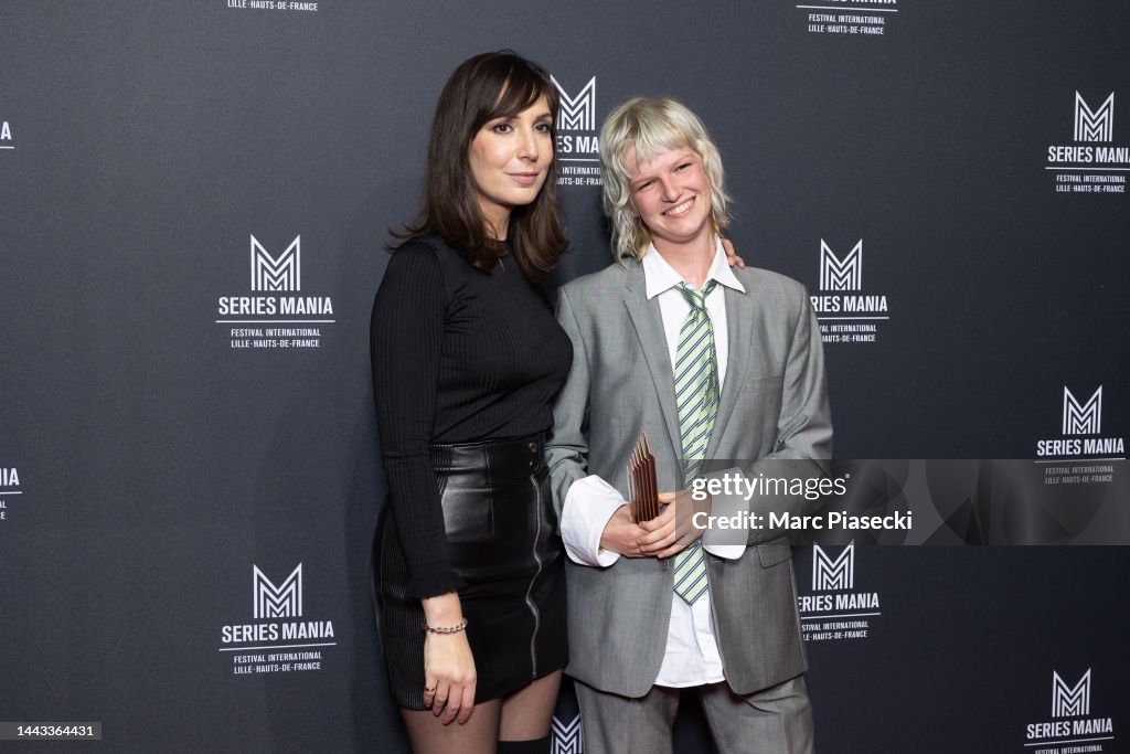Nora Hamzawi and Angele Metzger pose with the Best actress award for