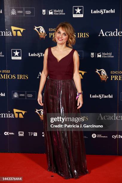 Lourdes Maldonado attends the "Iris TV Awards" 2022 at Kinepolis Cinema on November 21, 2022 in Madrid, Spain.