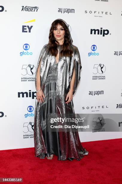 Sabrina Impacciatore attends the 50th International Emmy Awards at New York Hilton Midtown on November 21, 2022 in New York City.