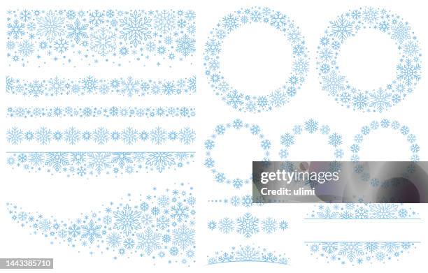 snowflakes - snowflake stock illustrations