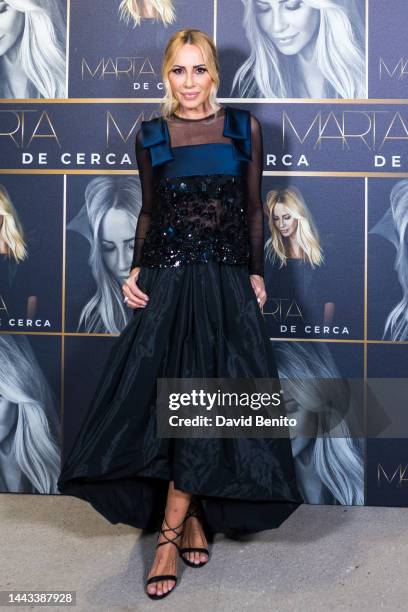 Singer Marta Sanchez attends the "De Cerca" press conference at Garaje Lola on November 21, 2022 in Madrid, Spain.