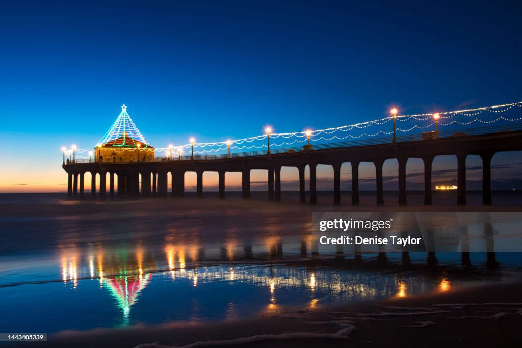 Manhattan Beach Pier Christmas