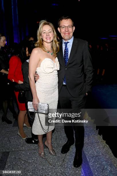 Anna Nikolayevsky and Henry Timms attend the Lincoln Center's Alternative Investment Industry Gala at David Geffen Hall on November 21, 2022 in New...