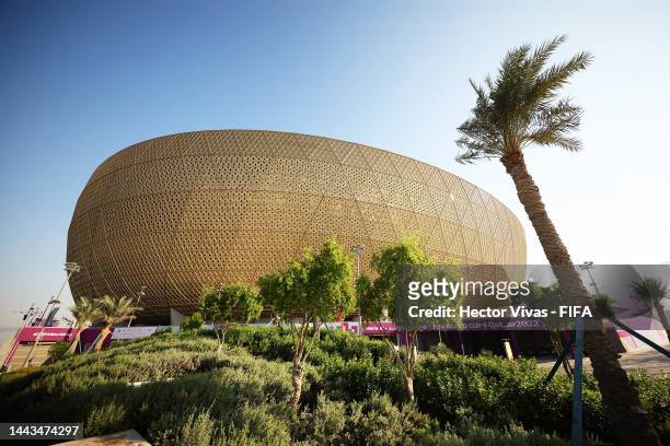 General view outside the stadium prior to the FIFA World Cup Qatar 2022 Group C match between Argentina and Saudi Arabia at Lusail Stadium on...