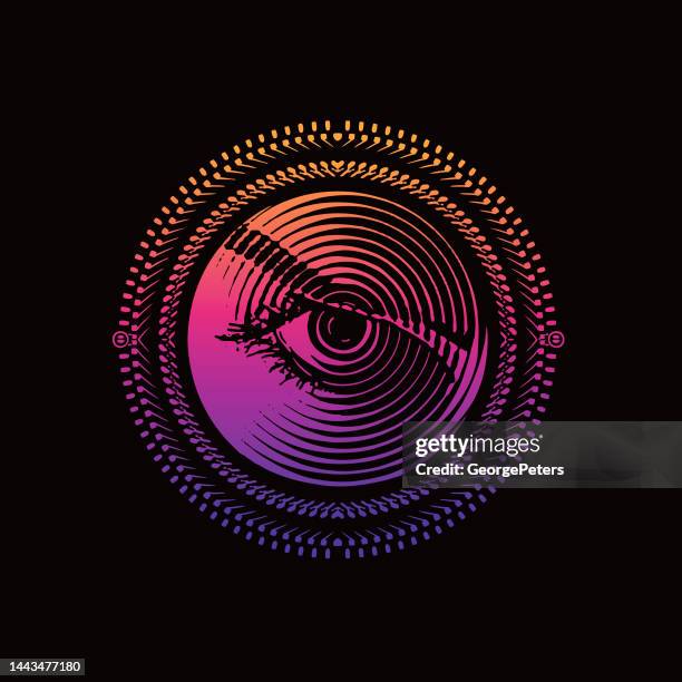 computer hacker surveillance - online stalking stock illustrations