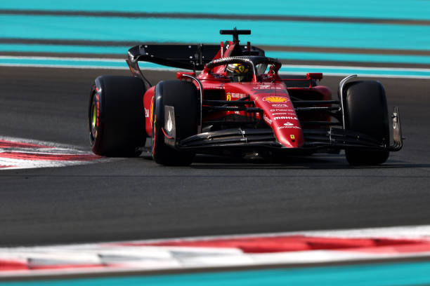 Formula 1 Testing in Abu Dhabi - Day OneABU DHABI, UNITED ARAB EMIRATES - NOVEMBER 22: Robert Shwartzman of Israel driving the (39) Ferrari F1-75 on track during Formula 1 testing at Yas Marina Circuit on November 22, 2022 in Abu Dhabi, United Arab Emirates.