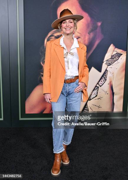 Melora Hardin attends Showtime's "George & Tammy" Premiere Event at Goya Studios on November 21, 2022 in Los Angeles, California.