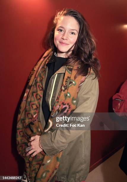 Actress Audrey Bastien attends Poesie en Liberte 2022 at Theatre Rouge Jardin d’Acclimentation Rielle on November 21, 2022 in Paris, France.