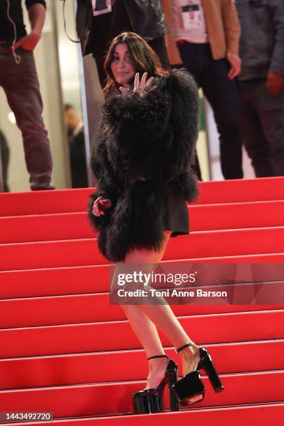 Jenifer Bartoli attends the 24th NRJ Music Awards - Red Carpet arrivals at Palais des Festivals on November 18, 2022 in Cannes, France.