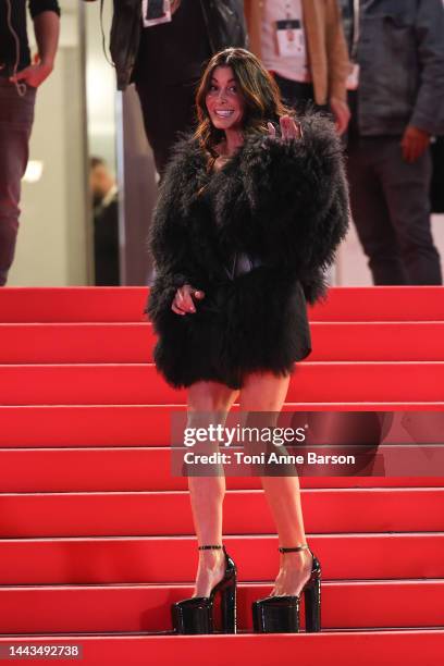 Jenifer Bartoli attends the 24th NRJ Music Awards - Red Carpet arrivals at Palais des Festivals on November 18, 2022 in Cannes, France.