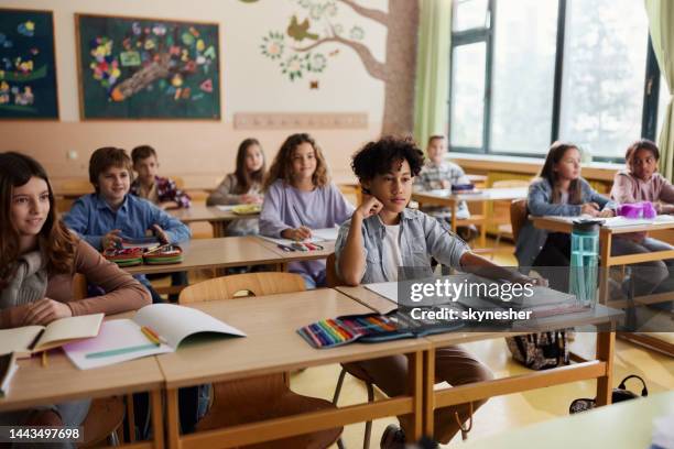 Having Classes 73,113 Students Sitting In Classroom Stock Photos, High-Res Pictures ...