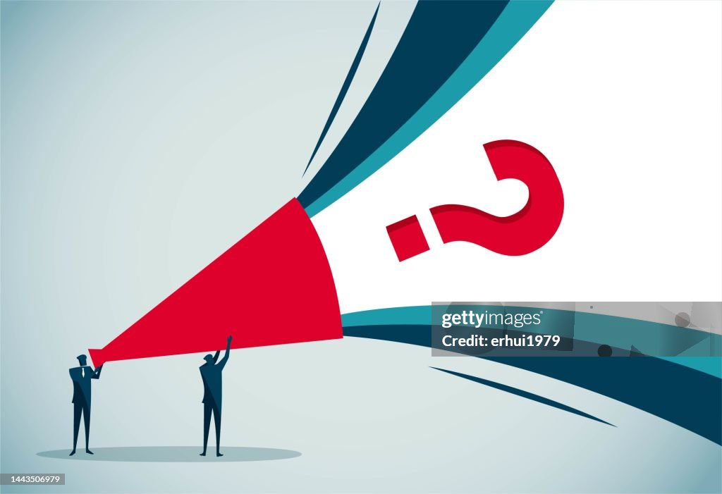 Question Getty Question Mark In Speaker High-Res Vector Graphic - Getty Images