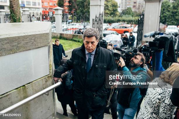Businessman Juan Carlos Quer, Diana's father, on his arrival at the Provincial Court of A Coruña, on 22 November, 2022 in A Coruña, Galicia, Spain....