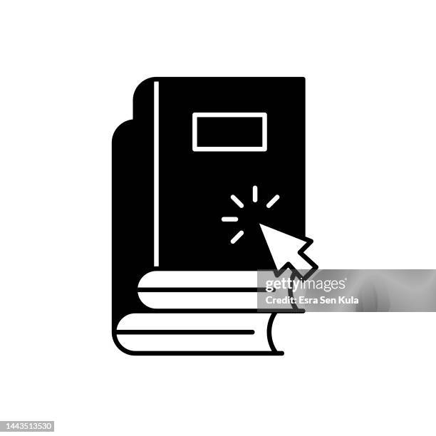 online library solid flat icon. the icon is suitable for web pages, mobile apps, ui, ux, and gui design. - elementary school library stock illustrations