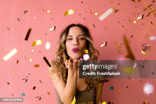 It's Time To Celebrate: A Portrait Of A Happy Beautiful Elegant It's Time To Celebrate: A Portrait Of A Happy Beautiful Elegant