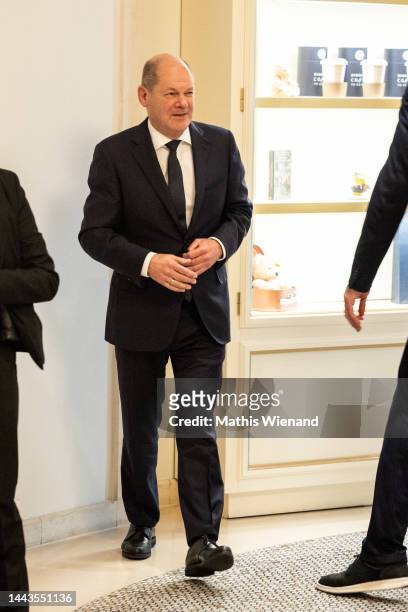 Olaf Scholz, Chancellor of the Federal Republic of Germany during the Sueddeutsche Zeitung Wirtschaftsgipfel on November 22, 2022 in Berlin, Germany.