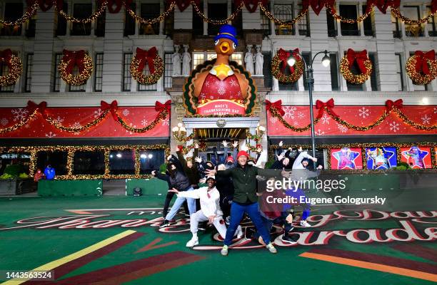 Josh Dela Cruz performs during 96th Macy's Thanksgiving Day Parade - Talent Rehearsals at Macy's Herald Square on November 21, 2022 in New York City.