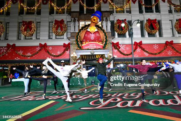 Josh Dela Cruz performs during 96th Macy's Thanksgiving Day Parade - Talent Rehearsals at Macy's Herald Square on November 21, 2022 in New York City.