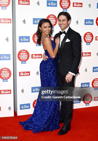 Vanessa Bauer and Joey Essex attend The Sun's "Who Cares Wins" Awards
