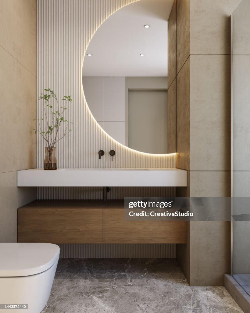 Modernes Badezimmer Innenraum