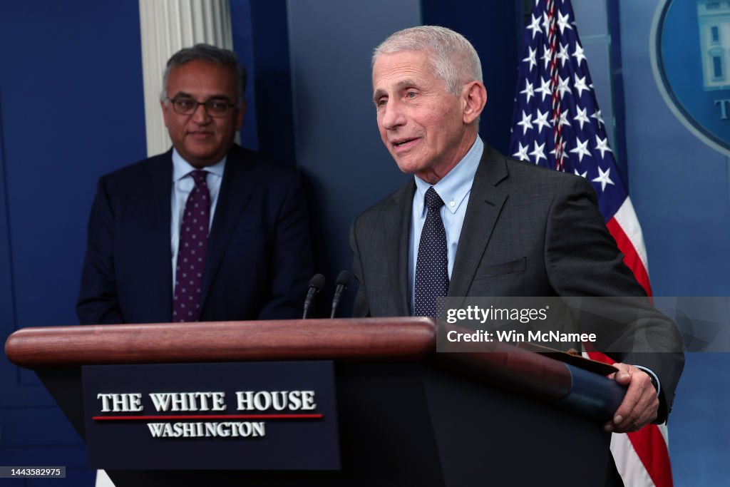 Press Secretary Jean-Pierre Holds White House Media Briefing With Top Covid Advisors