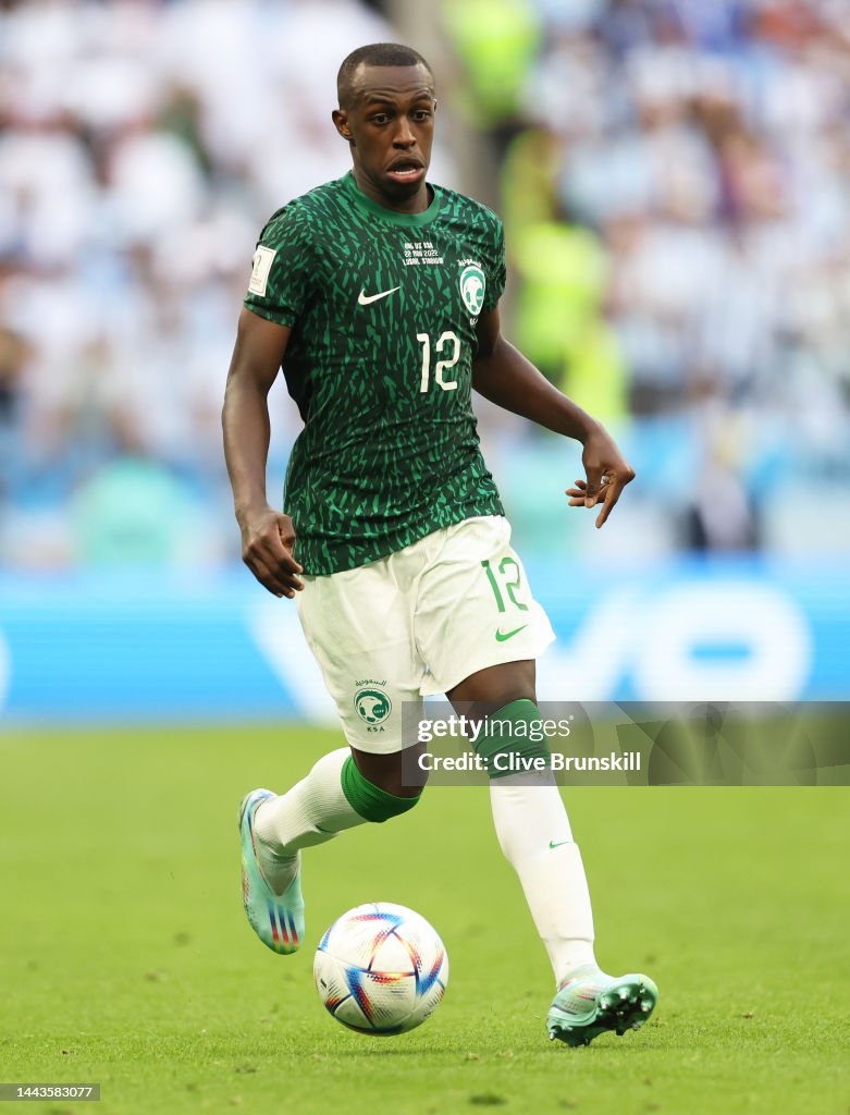 Saud Custom Saud Abdulhamid of Saudi Arabia during the FIFA World Cup Qatar 2022 ...