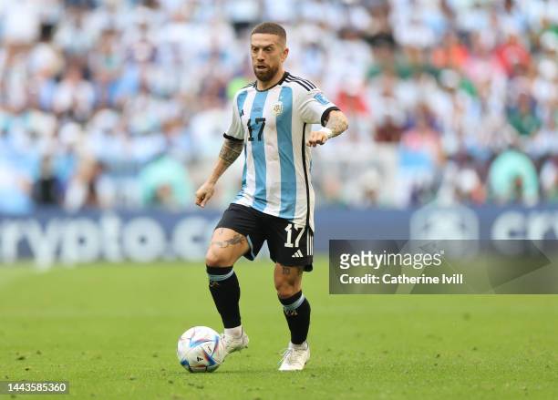 Alejandro Gomez of Argentina during the FIFA World Cup Qatar 2022 Group C match between Argentina and Saudi Arabia at Lusail Stadium on November 22,...
