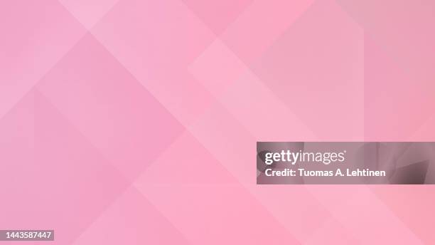 abstract vibrant and bright pink diagonal shapes and rectangles. - fondo rosa fotografías e imágenes de stock