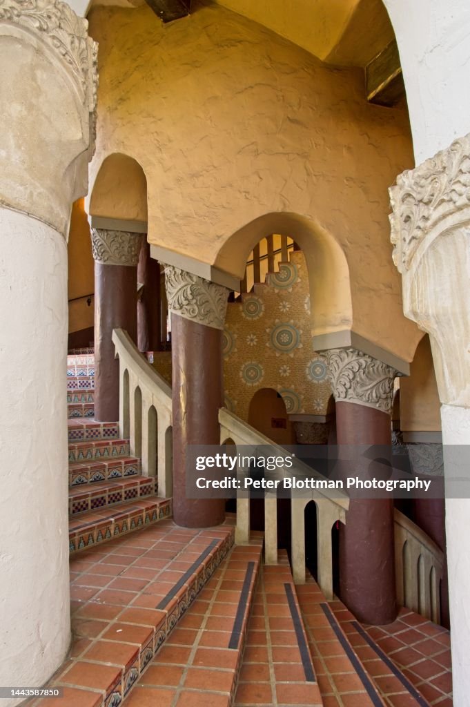 Superior Court Of California Santa Barbara Spiral Staircase And Columns At The Superior Court Of Santa Barbara