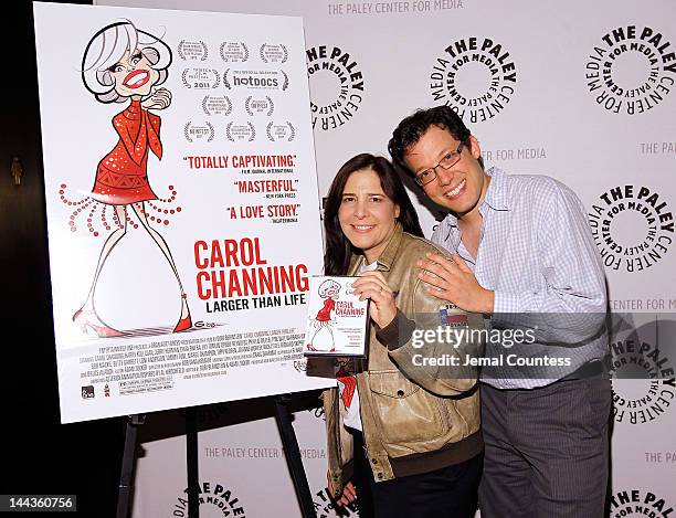Director Dori Berinstein and actor John Tartaglia attend the 2012 Tony Awards Film Series Screenings of "Carol Channing: Larger Than Life" and...