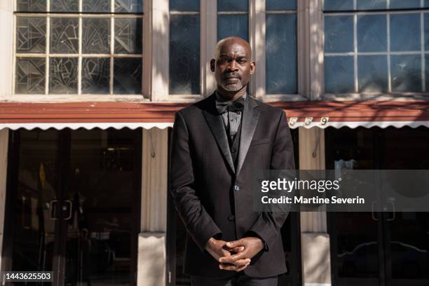 black congregation attend black baptist church service - priests talking stock pictures, royalty-free photos & images