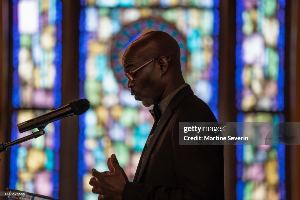 Black Congregation attend Black Baptist Church service