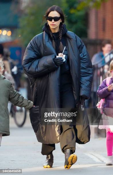 Irina Shayk is seen on November 22, 2022 in New York City.