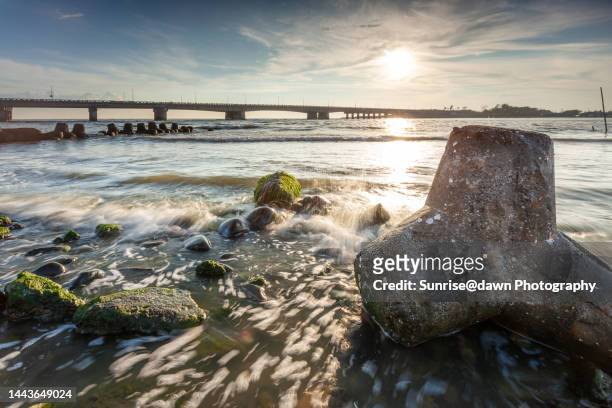 shicao bridge in the sun - tainan stock pictures, royalty-free photos & images