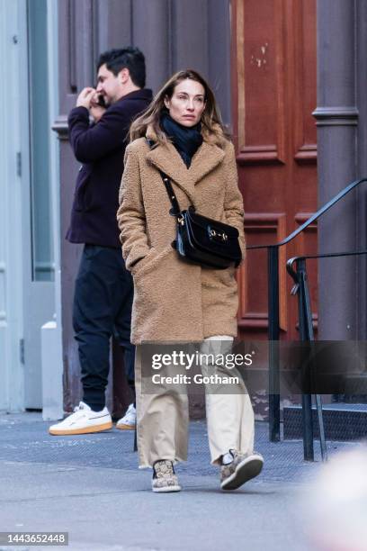 Claire Forlani is seen in SoHo on November 22, 2022 in New York City.