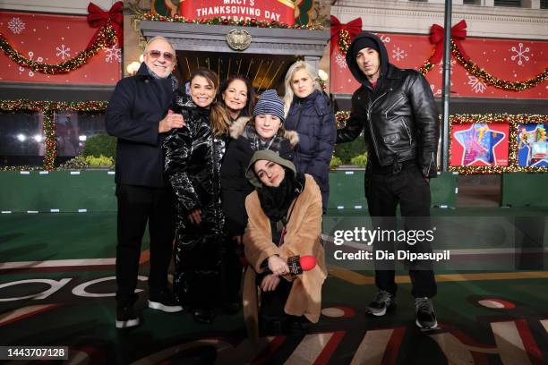 Emilio Estefan, Paula Abdul, Gloria Estefan, Sasha Argento Estefan Coppola, Lara Coppola, Nayib Estefan and Emily Estefan attend the rehearsals for...