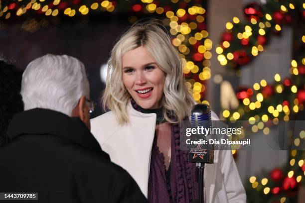 Joss Stone attends the rehearsals for the 96th Macy's Thanksgiving Day parade at Macy's Herald Square on November 22, 2022 in New York City.