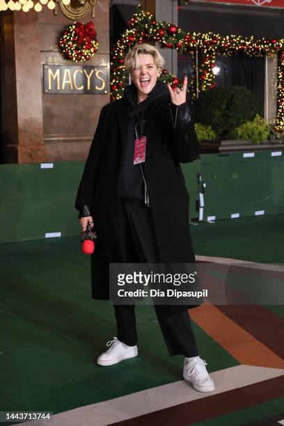 Betty Who attends the rehearsals for the 96th Macy's Thanksgiving Day parade at Macy's Herald Square on November 22, 2022 in New York City.
