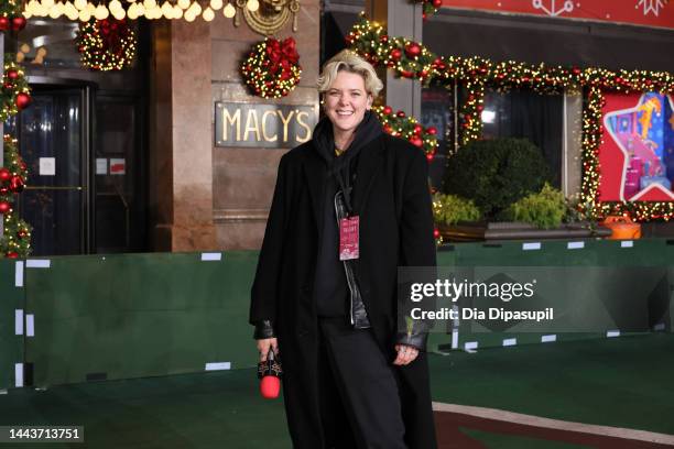 Betty Who attends the rehearsals for the 96th Macy's Thanksgiving Day parade at Macy's Herald Square on November 22, 2022 in New York City.