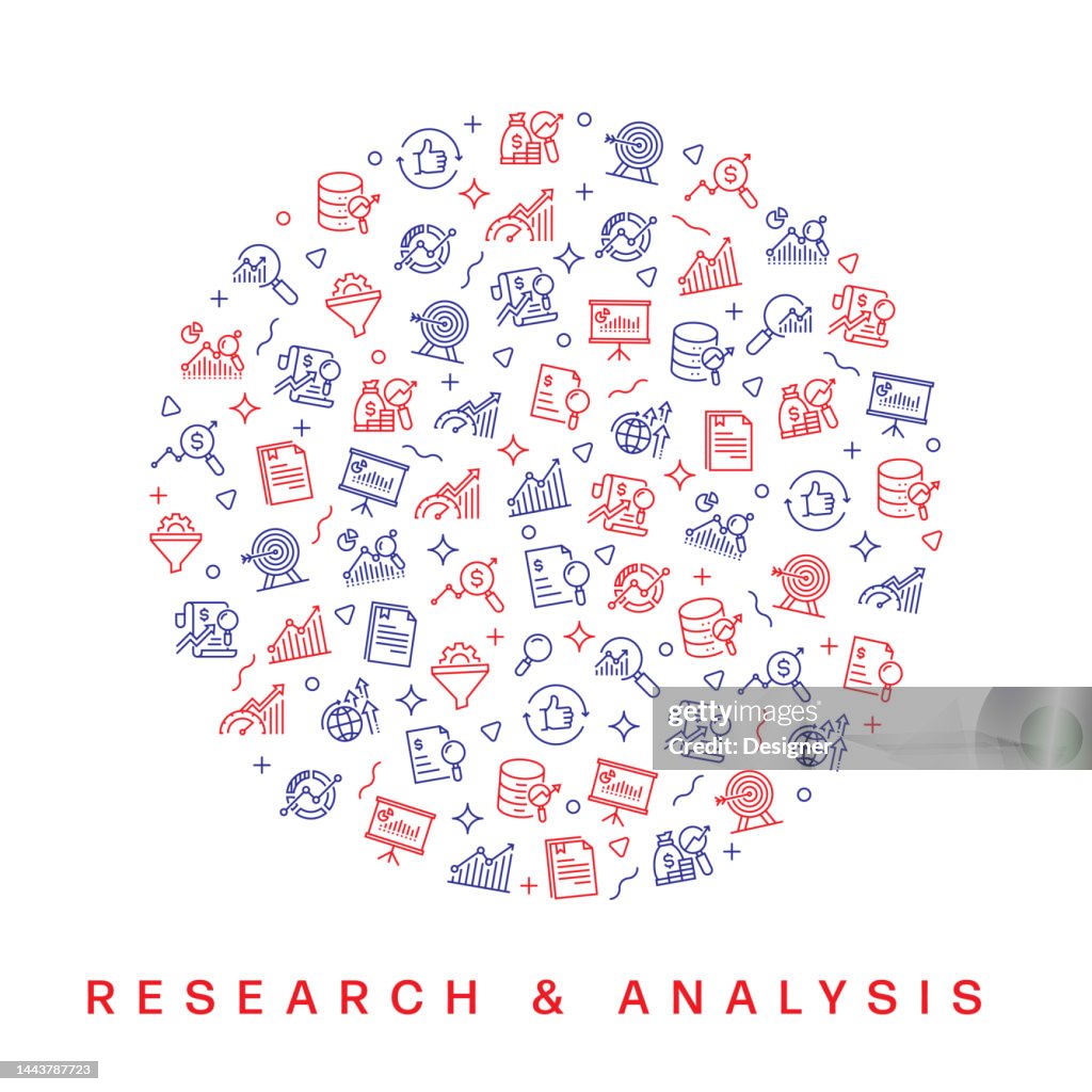 Simple Researcher Pattern Research And Analysis Related Pattern Design Modern Line Style Design ...