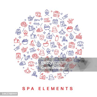 SPA ELEMENTS RELATED PATTERN DESIGN. MODERN LINE STYLE DESIGN SPA ELEMENTS RELATED PATTERN DESIGN. MODERN LINE STYLE DESIGN
