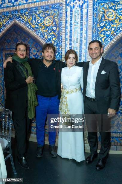 India Mahdavi, Adel Abdessemed, Executive Director of the Art and Culture Development Foundation of the Republic of Uzbekistan, Gayane Umerova and...