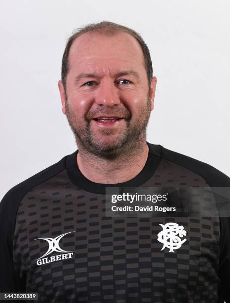 Geordan Murphy, coach of the Barbarians poses for a portrait on November 23, 2022 in Northampton, England. The Barbarians will play Northampton on...