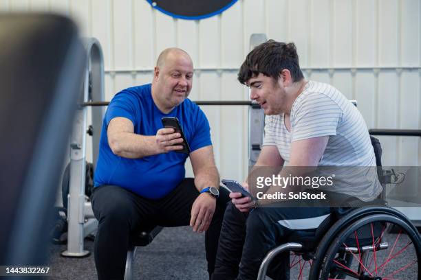 let's try this workout - disabilitycollection stock pictures, royalty-free photos & images