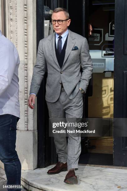 Daniel Craig at Bauer Media Radio Studios on November 23, 2022 in London, England.